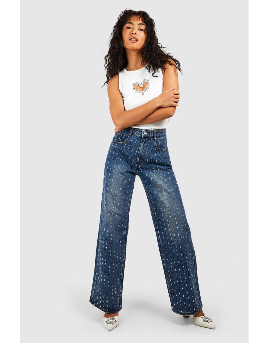 Pinstripe hotsell jeans women