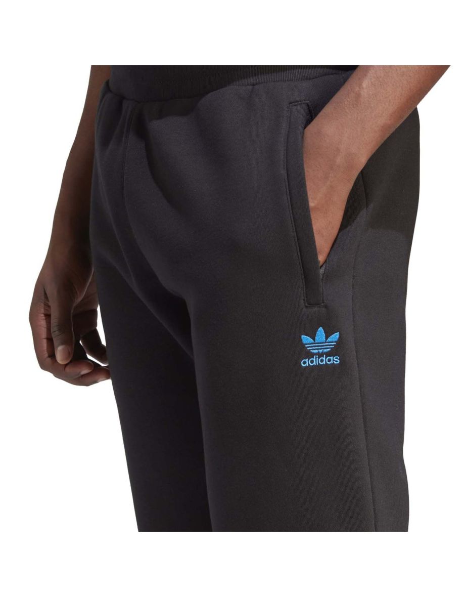 Men's adidas Originals Adicolor Essentials Trefoil Fleece Joggers in Black - 3