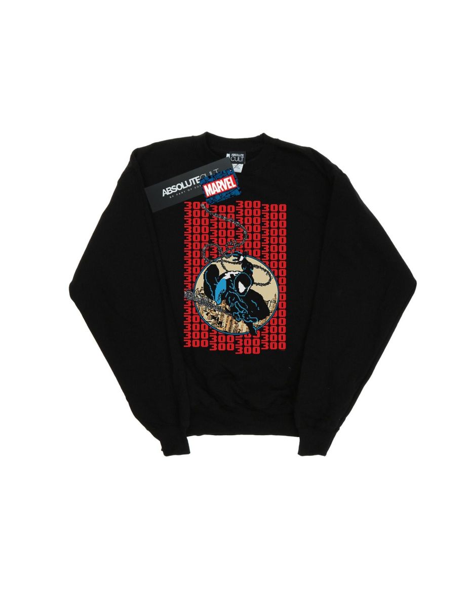 Marvel Boys Spider-Man Pixelated Cover Sweatshirt - Black - 1