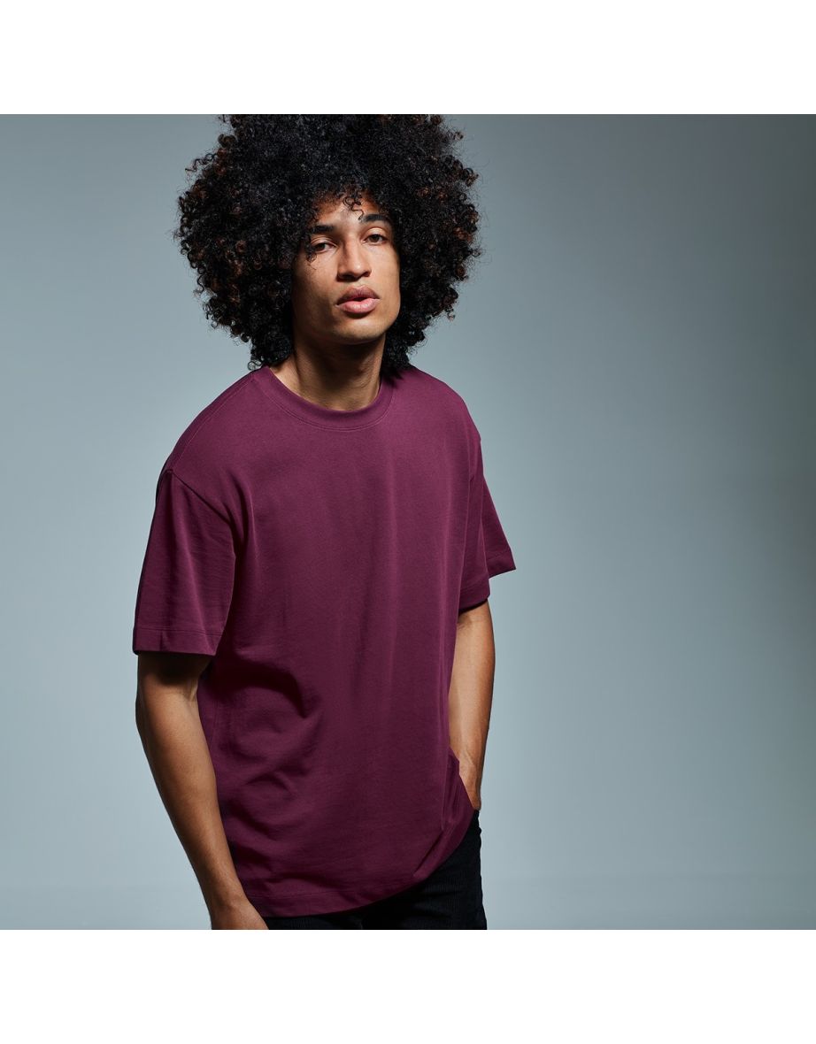 Anthem Unisex Adult Heavyweight T-Shirt - Burgundy - 3