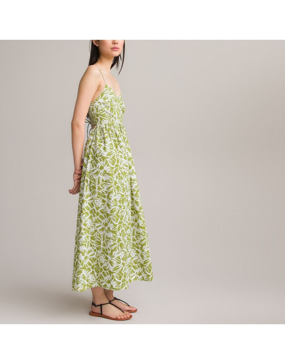 Printed Cami Midaxi Dress in Cotton - 3