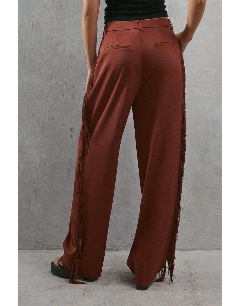 Premium Fringe Side Straight Leg Trouser - 3