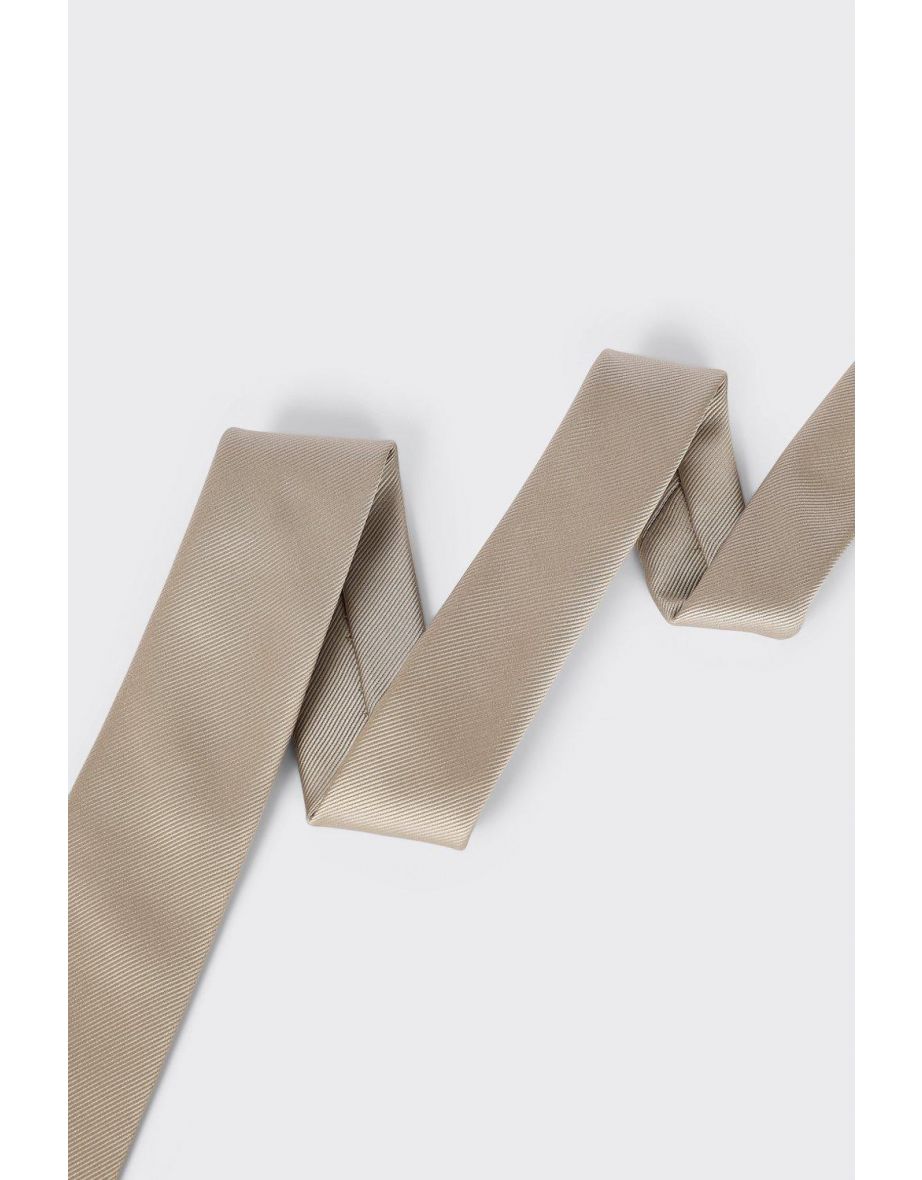 Slim Champagne Tie - 2