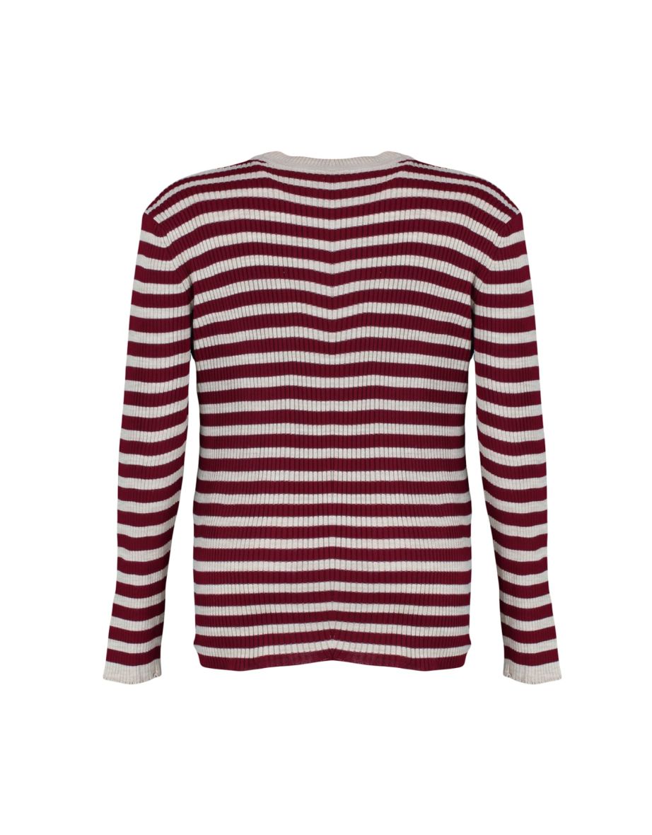 Plus Size Sweater - Burgundy - Regular fit - 7