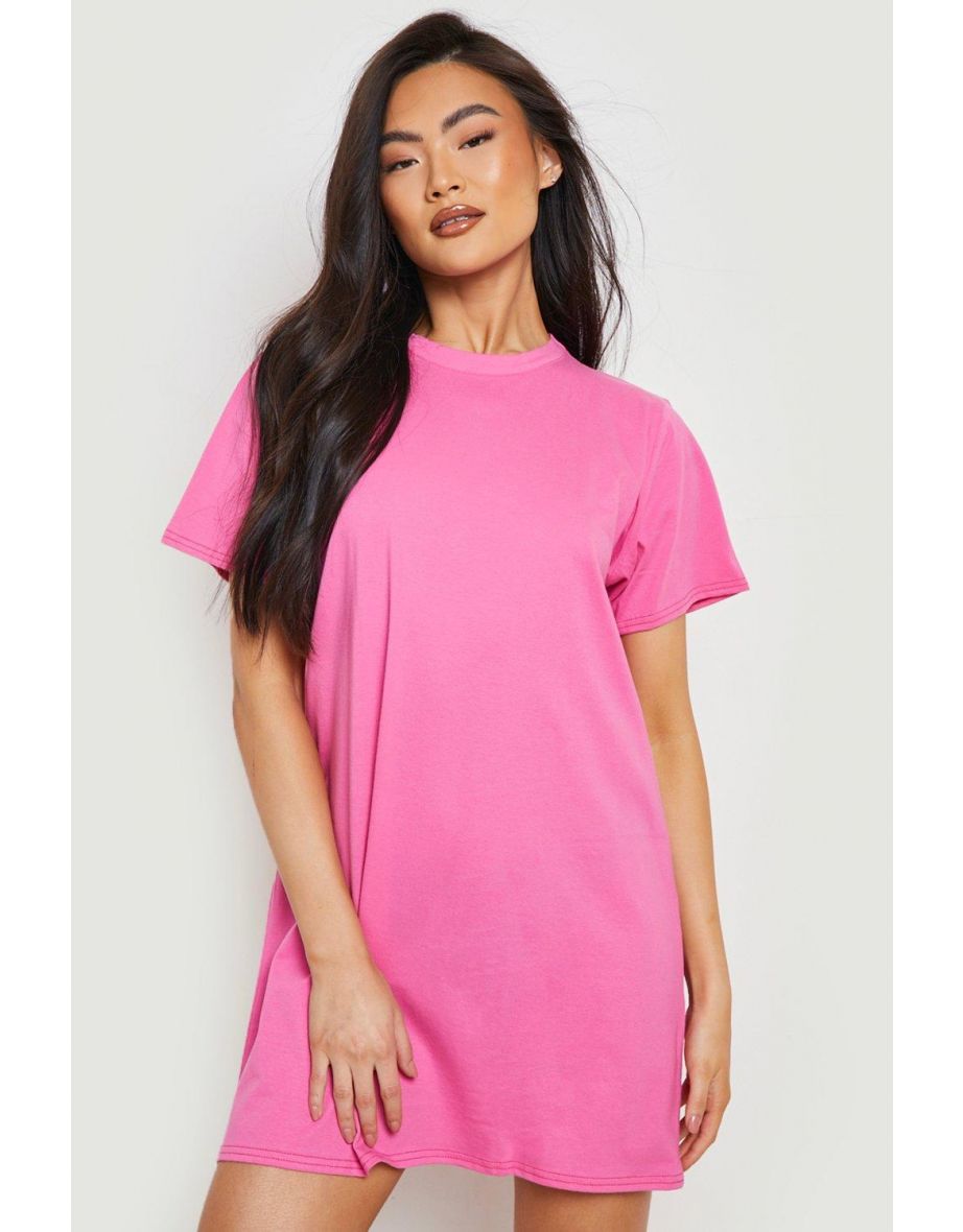 Basic Sleep T Shirt - hot pink