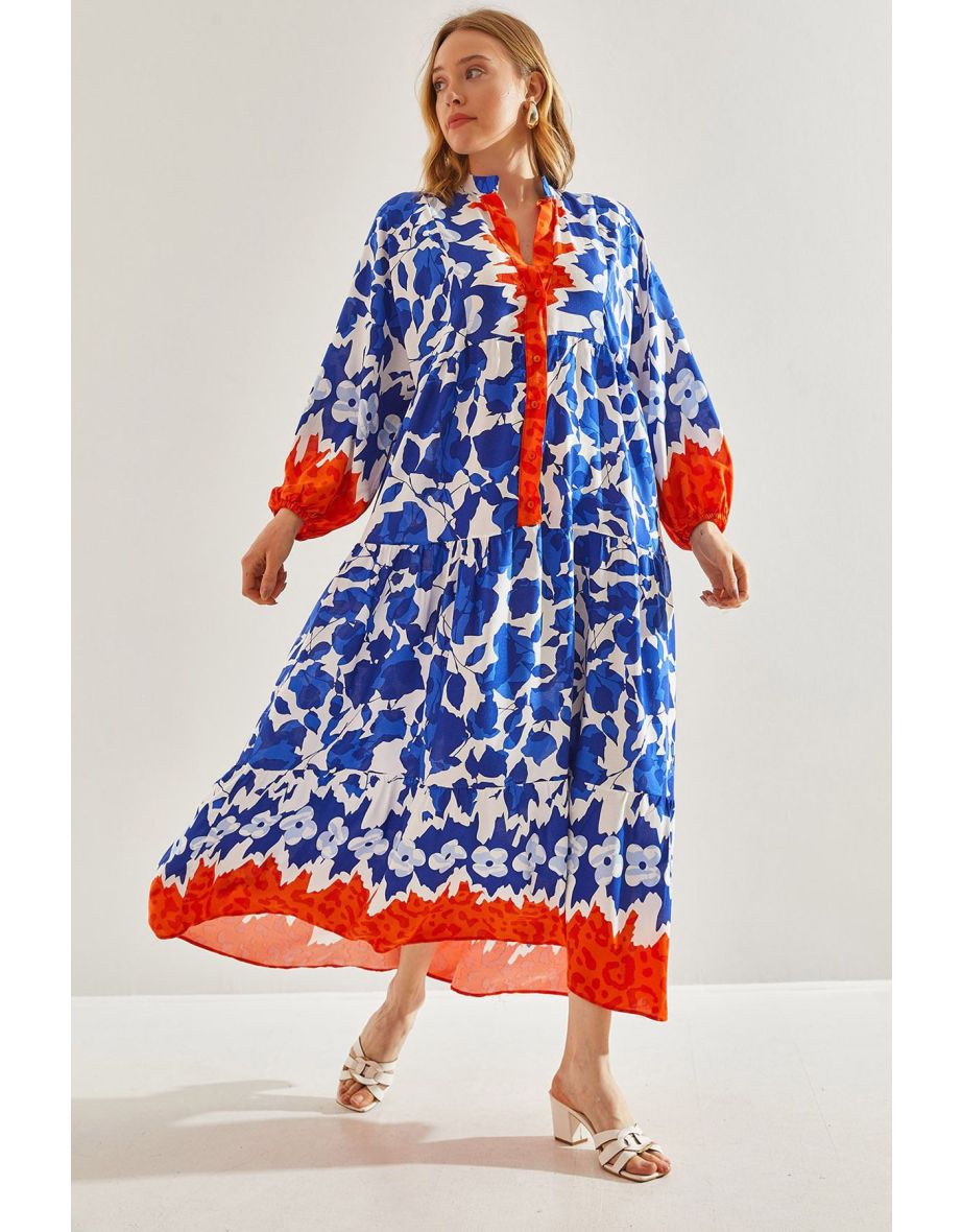 Women's Multi Patterned Viscose Dress