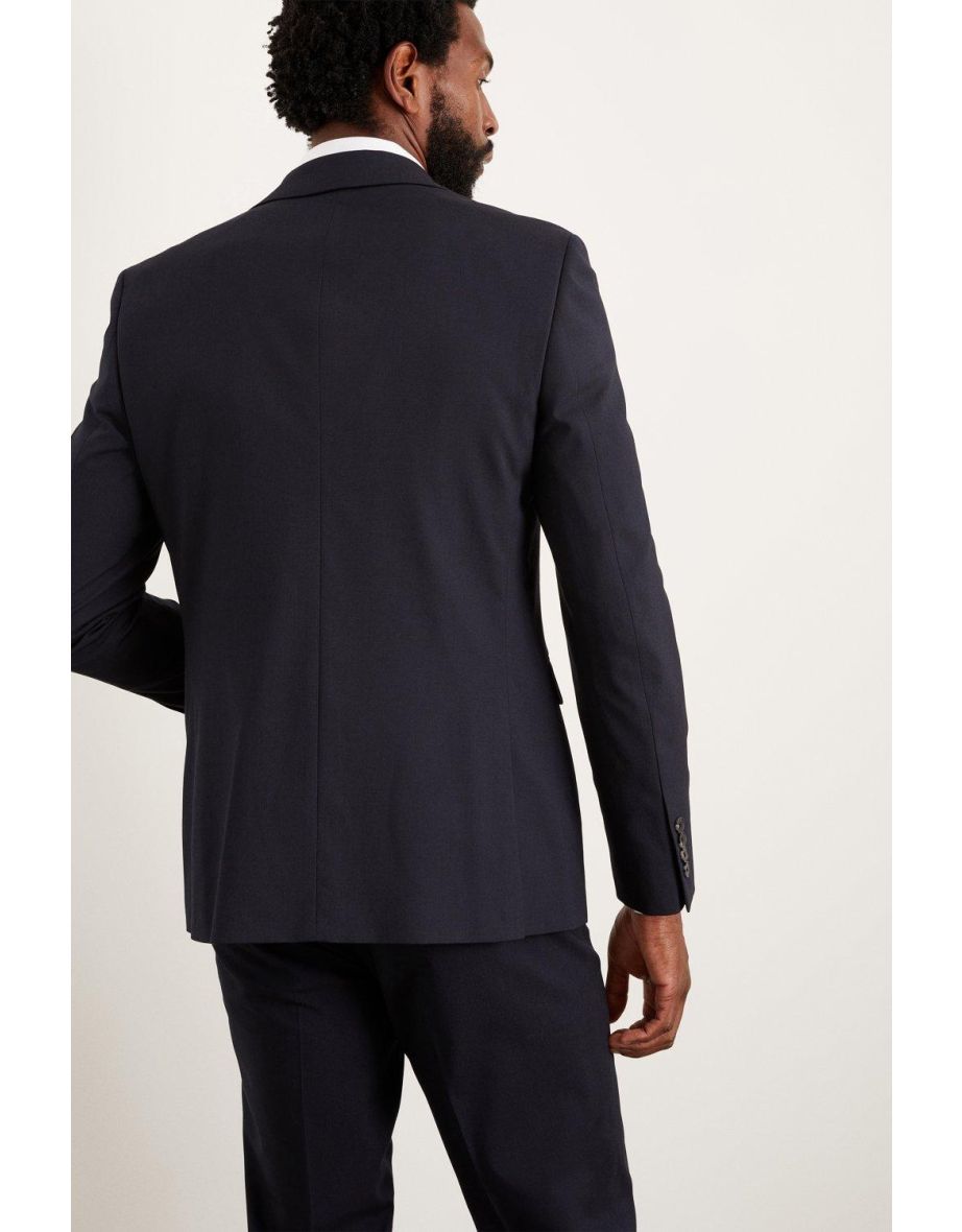 Slim Fit Navy Essential Suit Jacket - 2