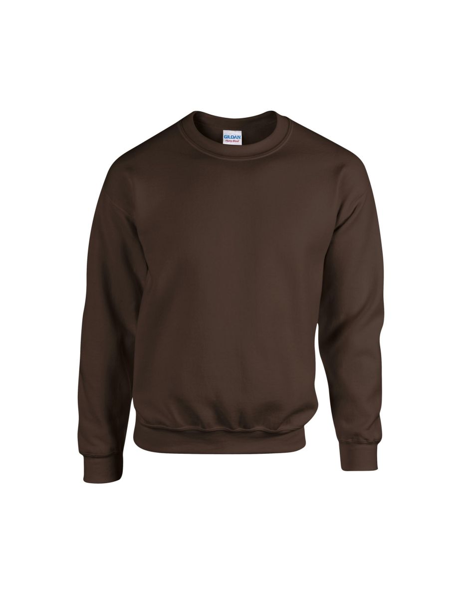 Gildan Mens Heavy Blend Sweatshirt - Dark Chocolate