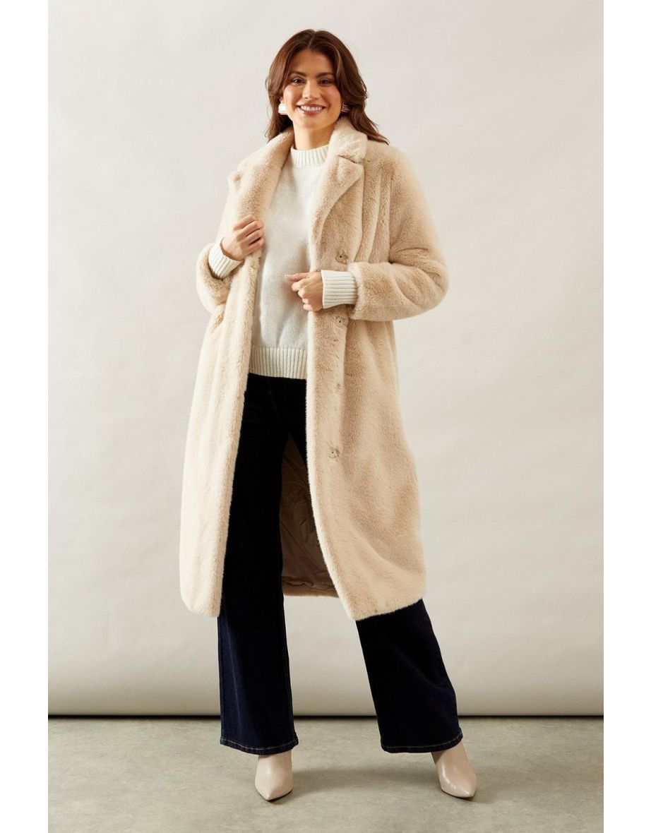 Midi Faux Fur Coat