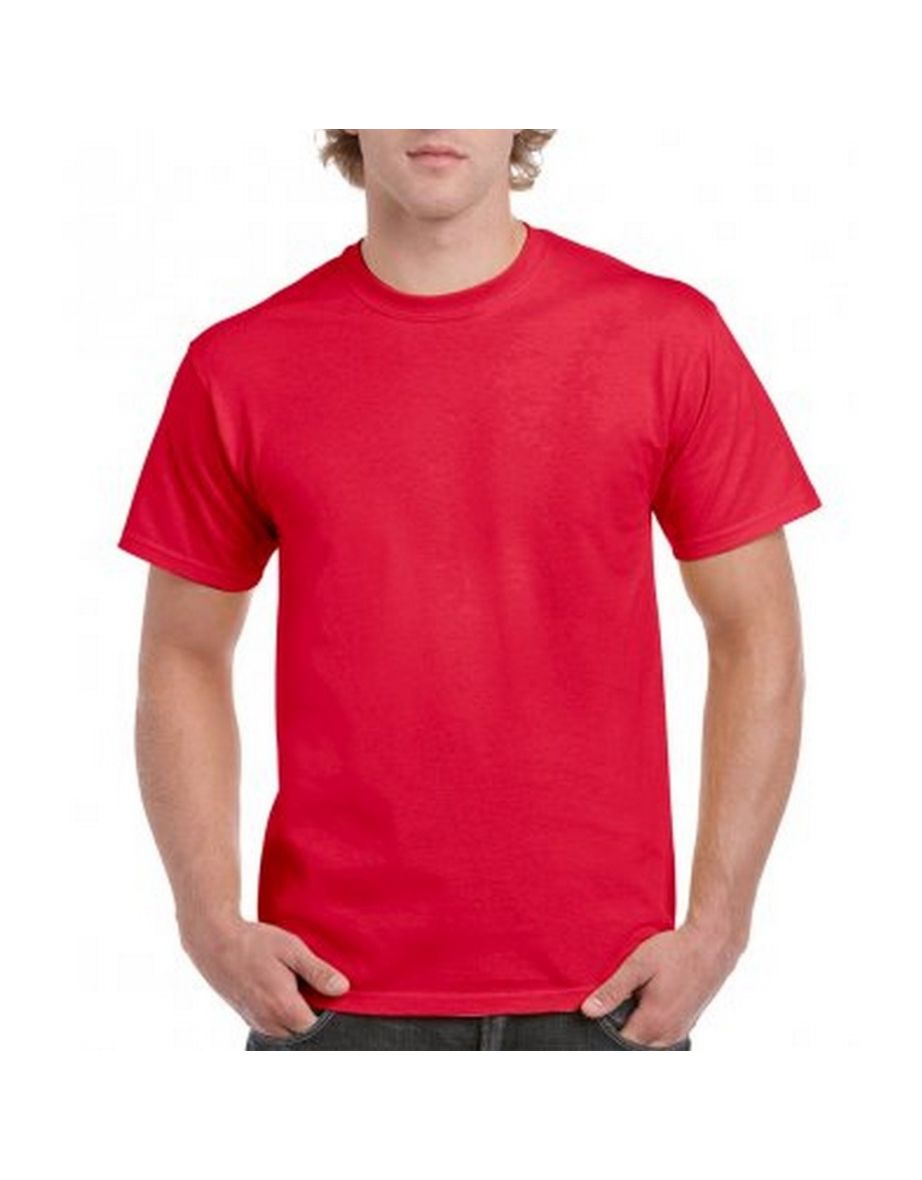 Gildan Mens Hammer Heavyweight T-Shirt - Sport Scarlet Red - 1