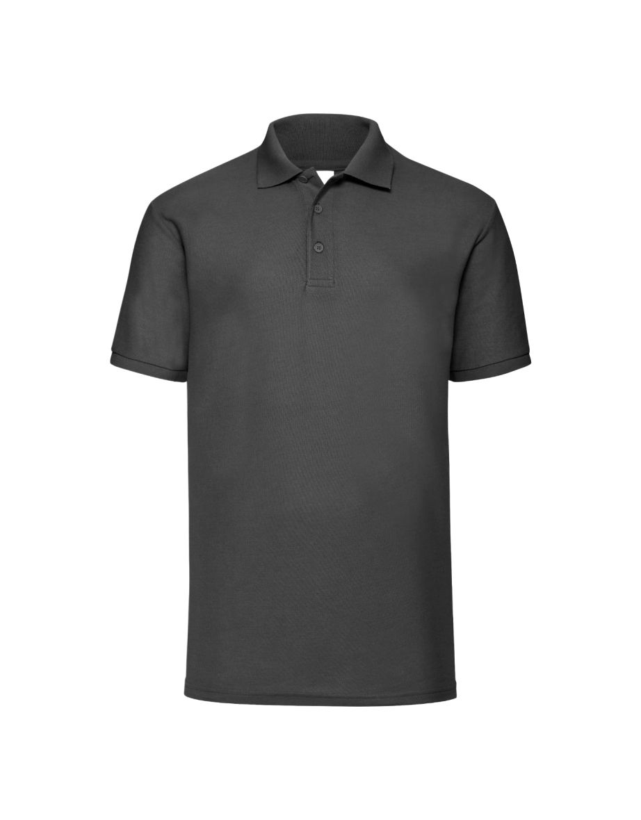 Jerzees Colours Mens Ultimate Cotton Short Sleeve Polo Shirt - Black