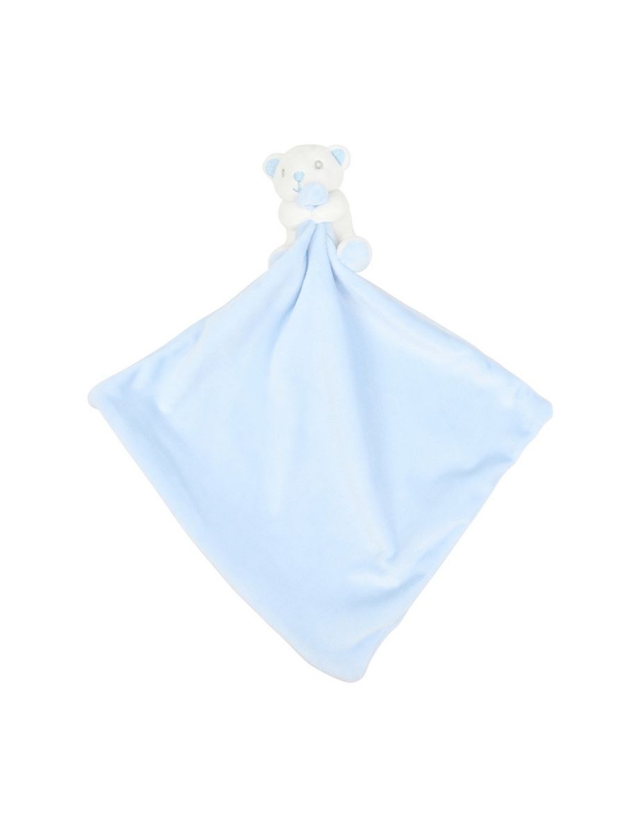 Mumbles Babies Animal Comforter With Rattle - Blue Bear