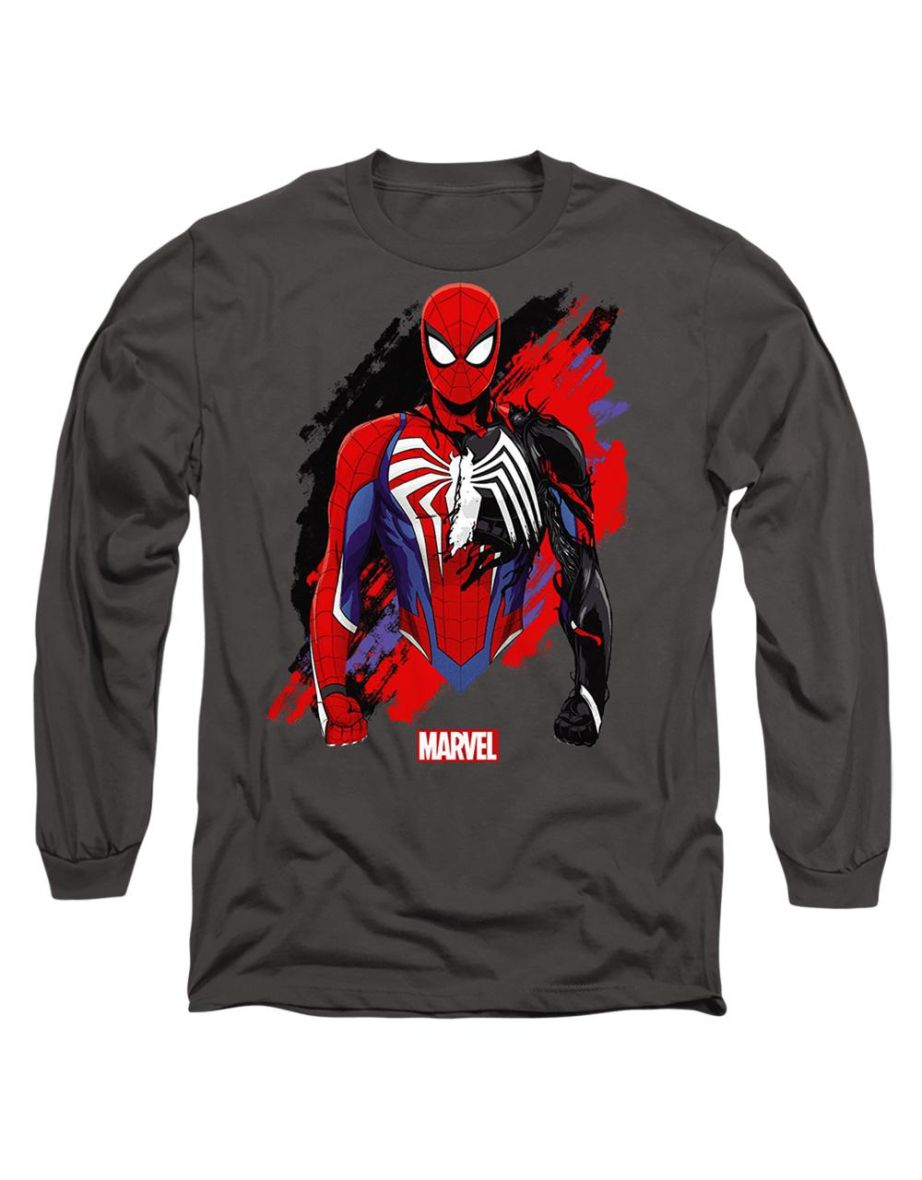 Spider-Man 2  Adult Gamerverse Symbiote T-Shirt - Charcoal