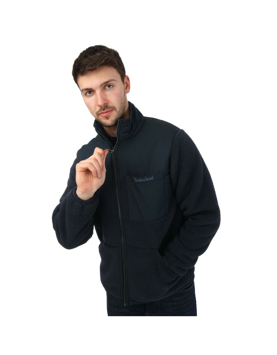 Men's Timberland Sherpa Fleece Jacket in Blue - 3