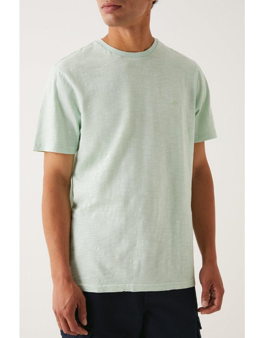 Slub Crew Neck T-shirt - mint