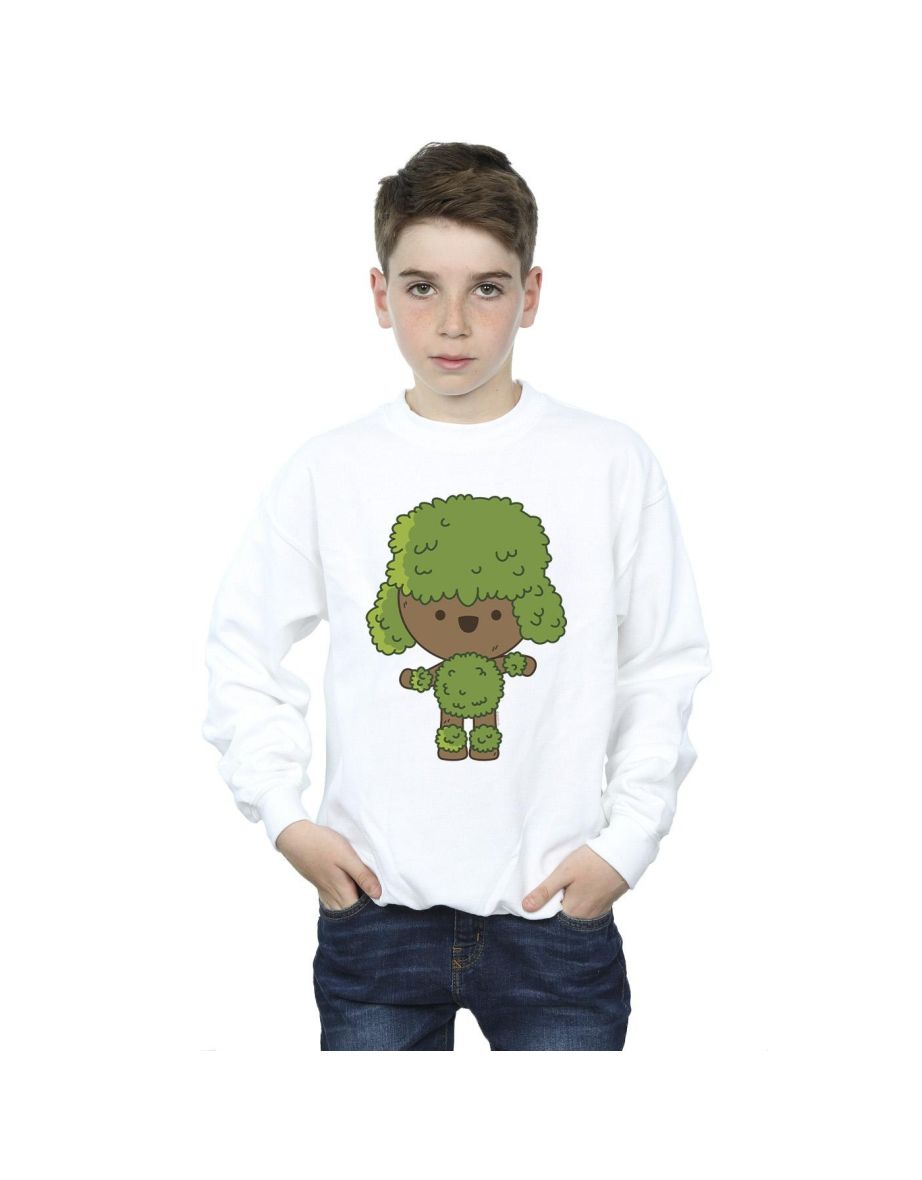Marvel Boys I Am Groot Chibi Dance Sweatshirt - White