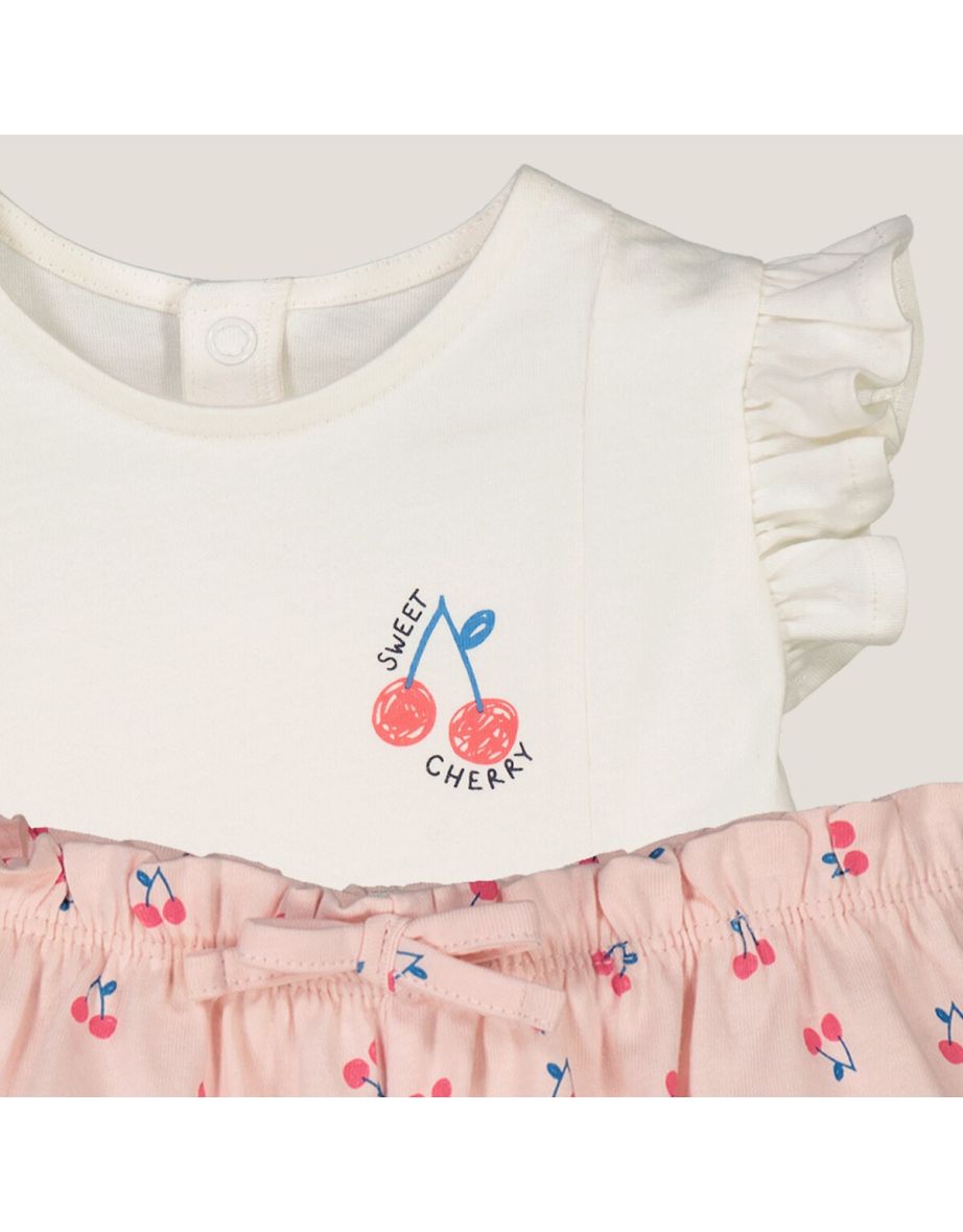 Cotton Pink Set T-Shirt, Bloomers, & Headband - 2