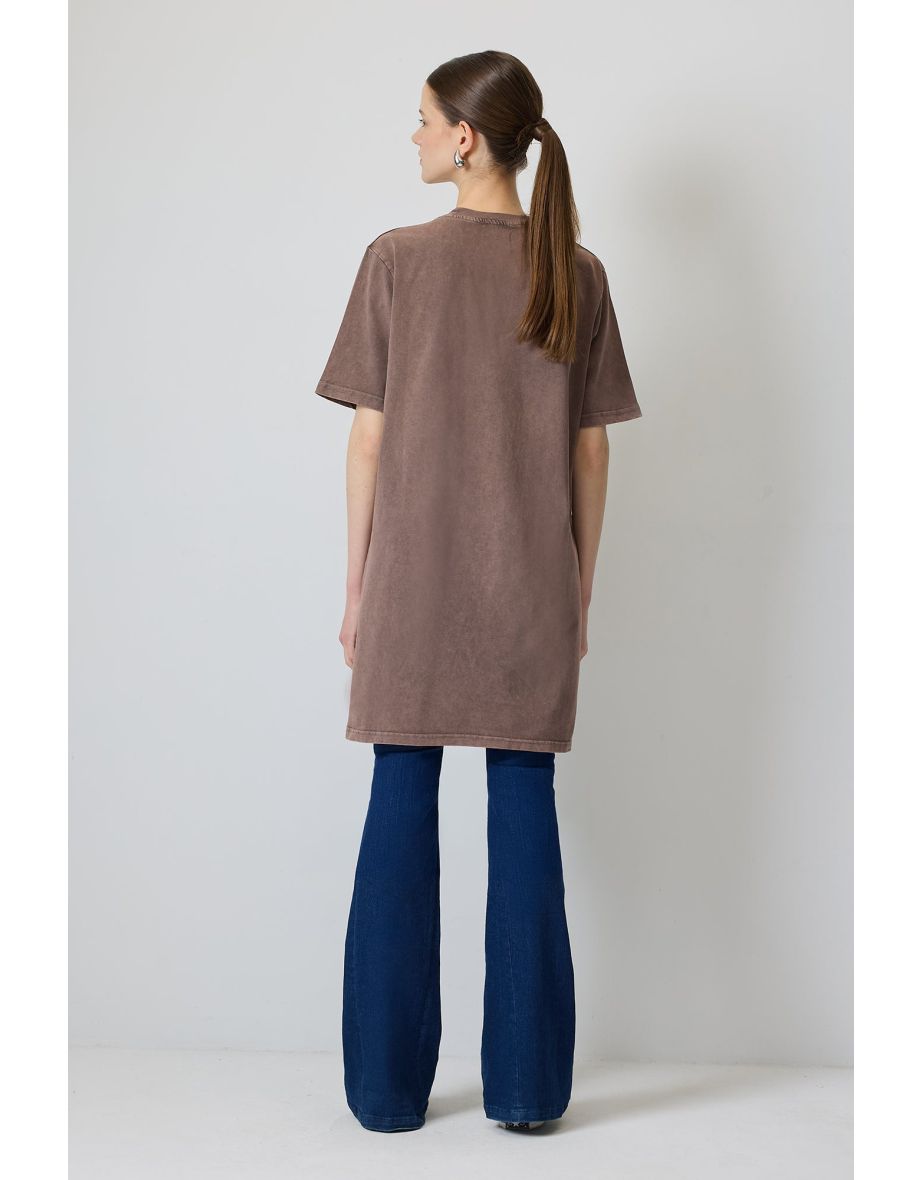HALF SLEEVE LONG TUNIC - 3