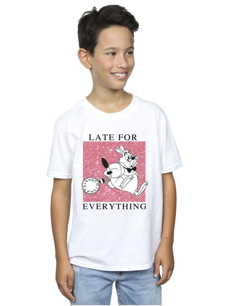 Disney Boys Alice In Wonderland White Rabbit T-Shirt