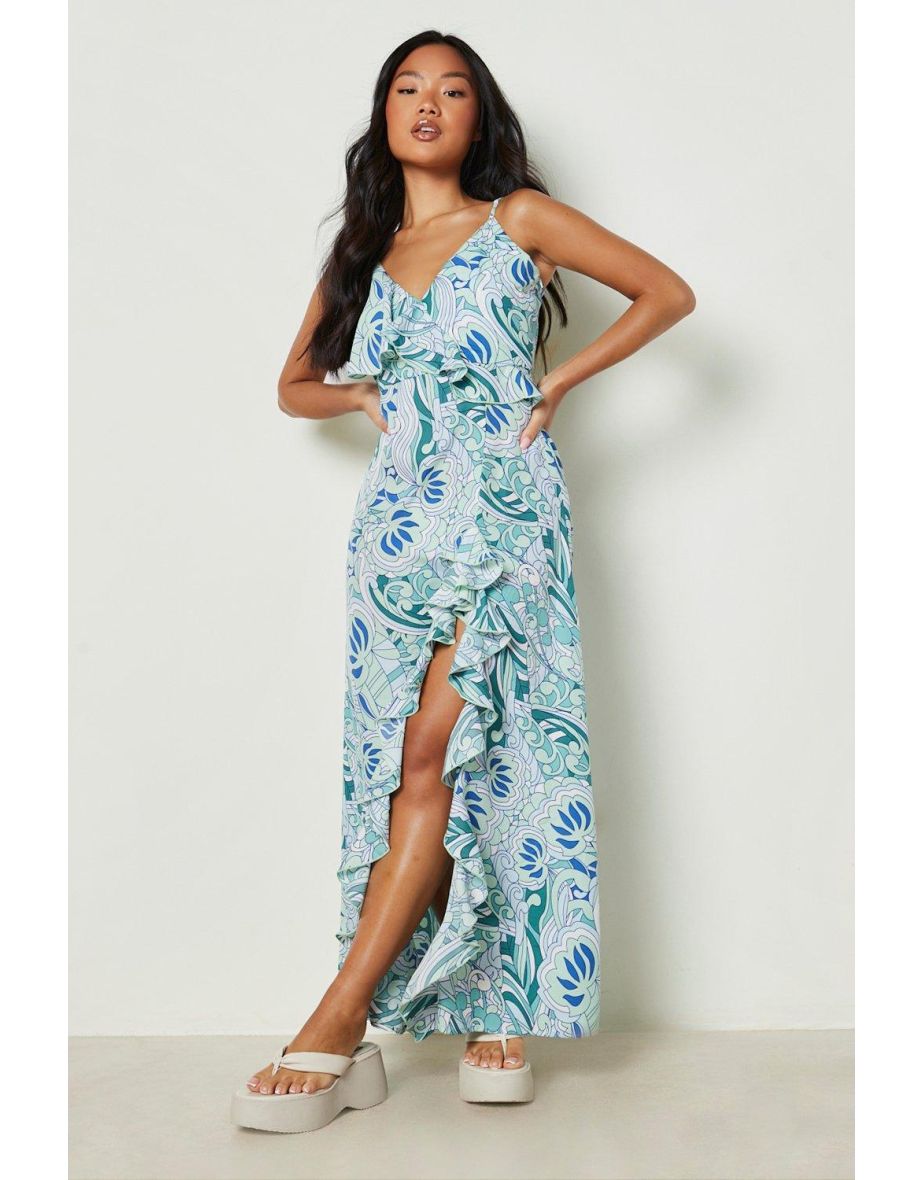 Petite wrap shop maxi dress