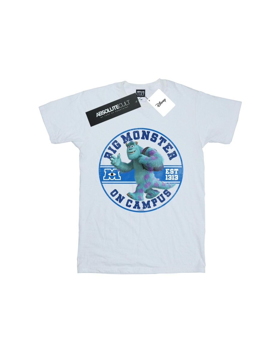 Disney Mens Monsters University Monster On Campus T-Shirt - White