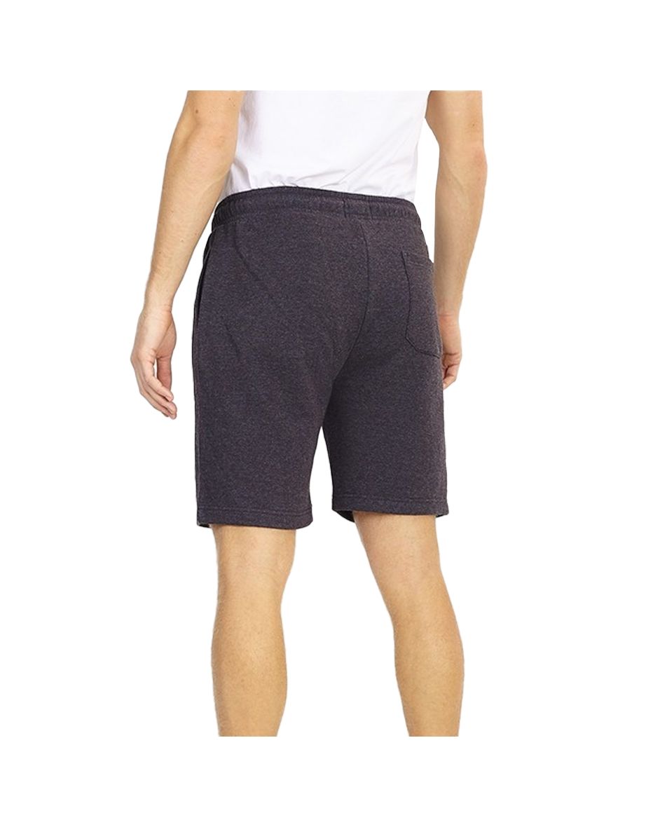 Brave Soul Mens Elasticated Shorts - Dark Charcoal Marl - 1