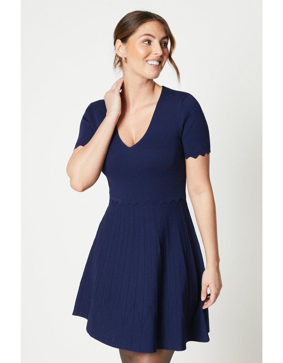 Principles by Debenhams Navy Column Mini Dress