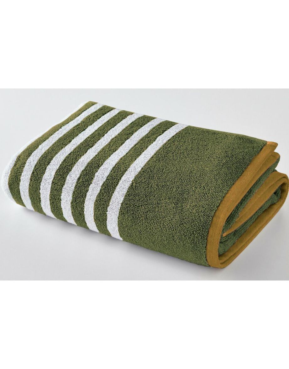 Scenario Striped Terry Cotton Bath Towel