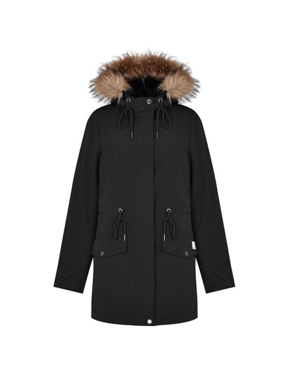 Shop Women s SoulCal Classic Parka Jacket in Black Online in Bahrain VogaCloset