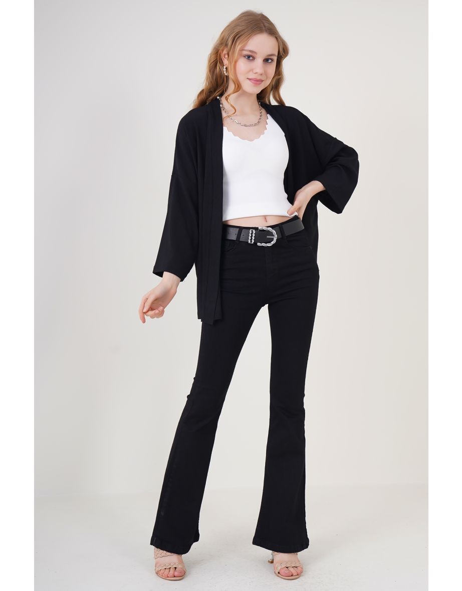 Knitted Kimono - Black