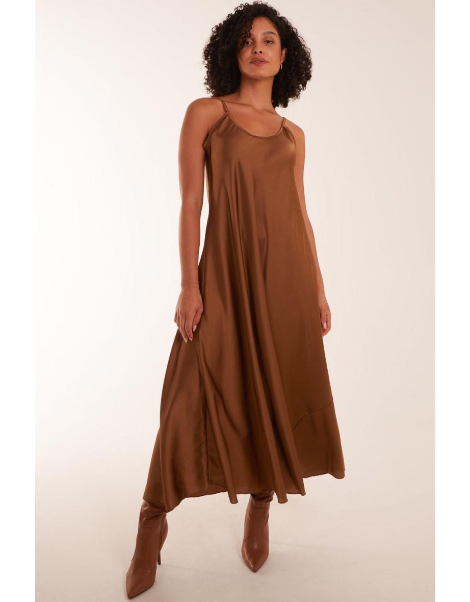 Satin Cami Maxi Dress