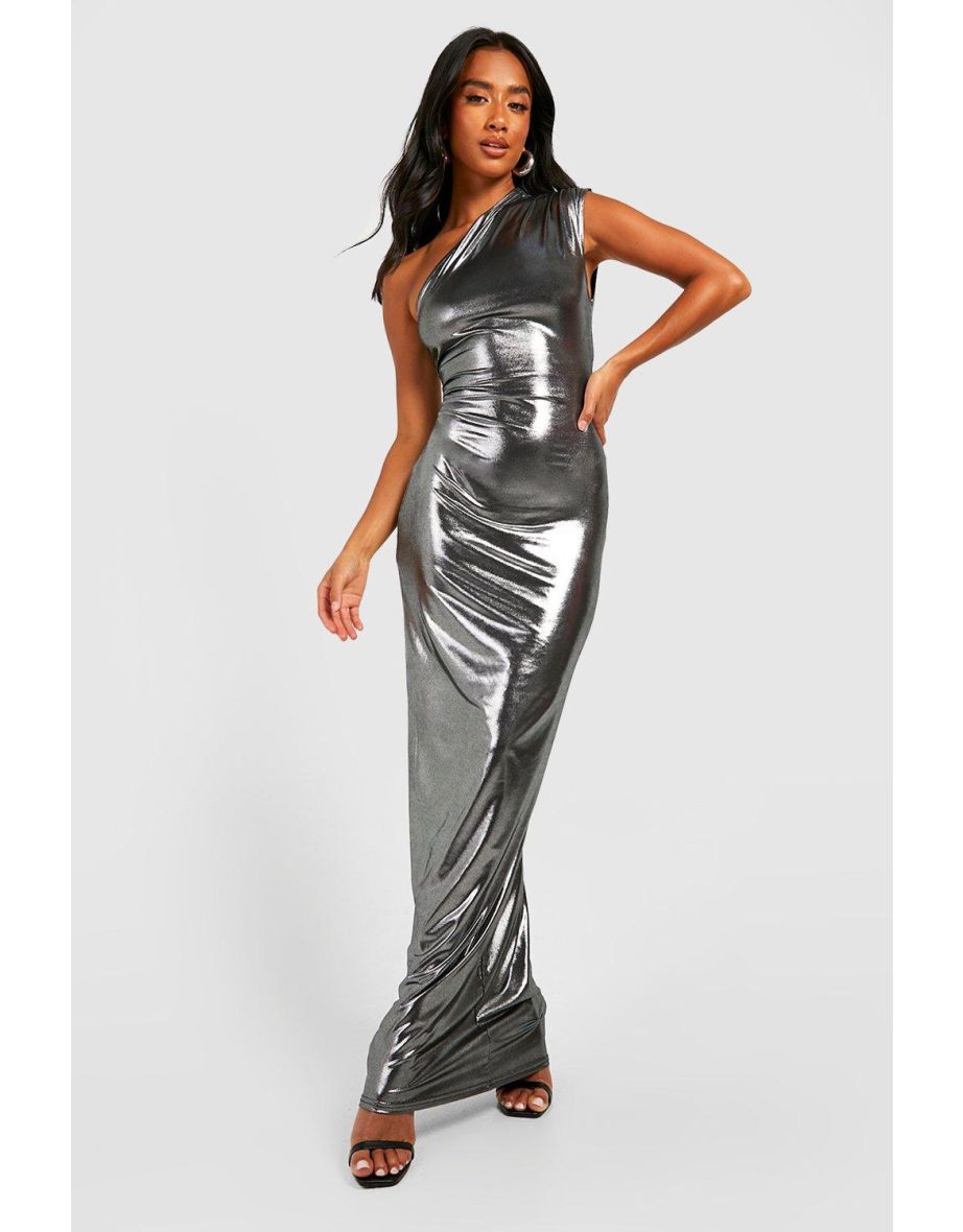 Petite metallic clearance dress