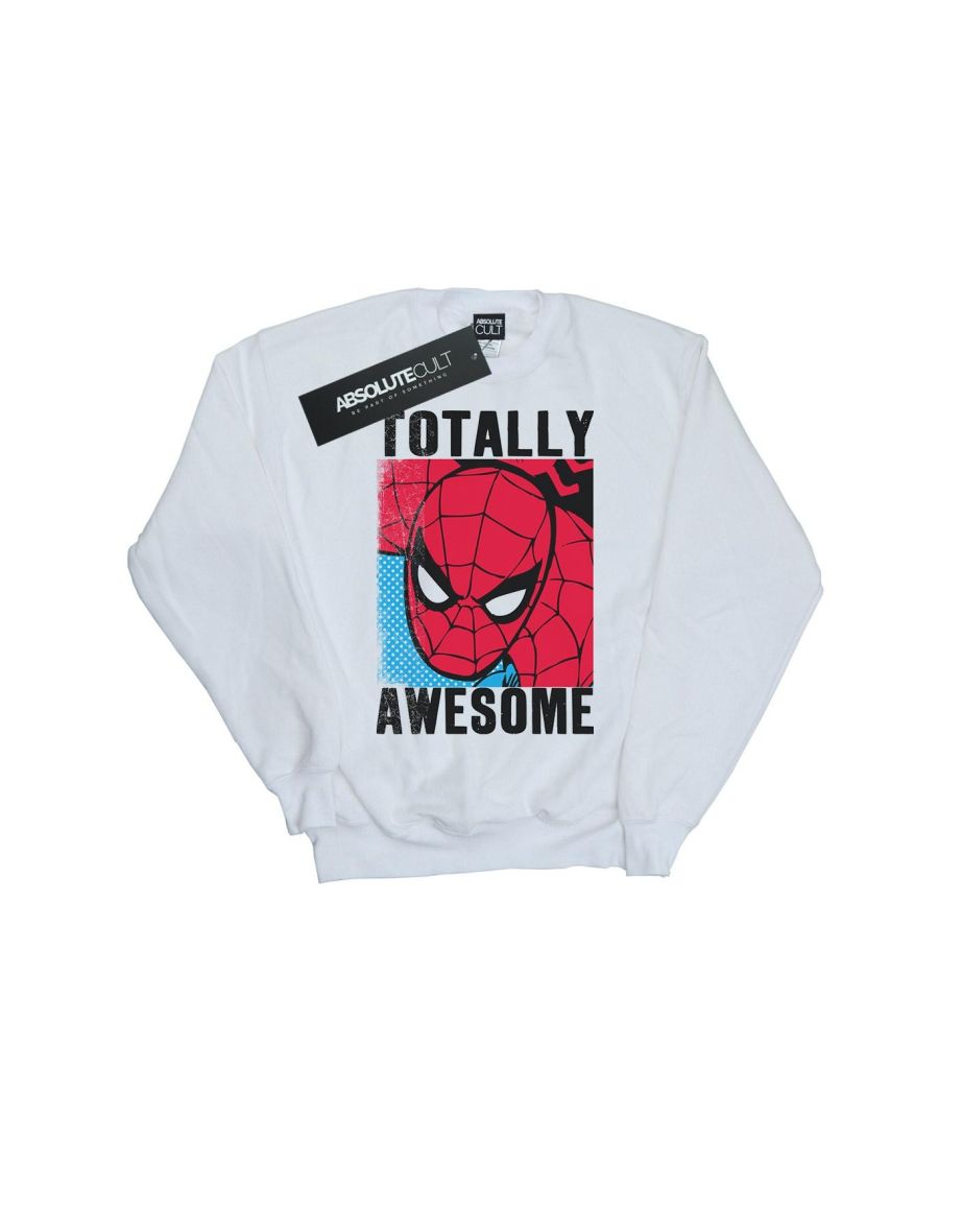 Spider-Man Mens Totally Awesome Cotton Sweatshirt - 1