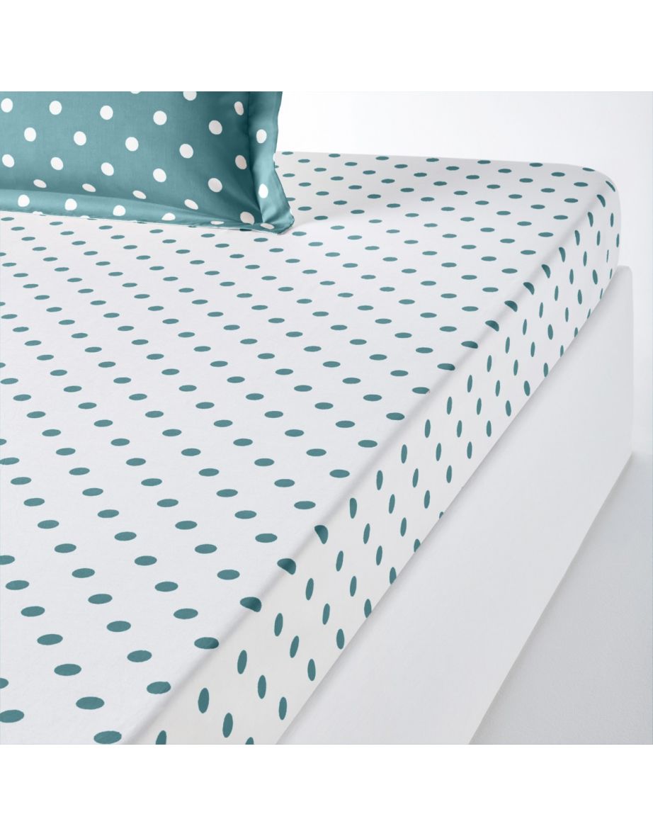 Clarisse Polka Dot Print Fitted Sheet - 2
