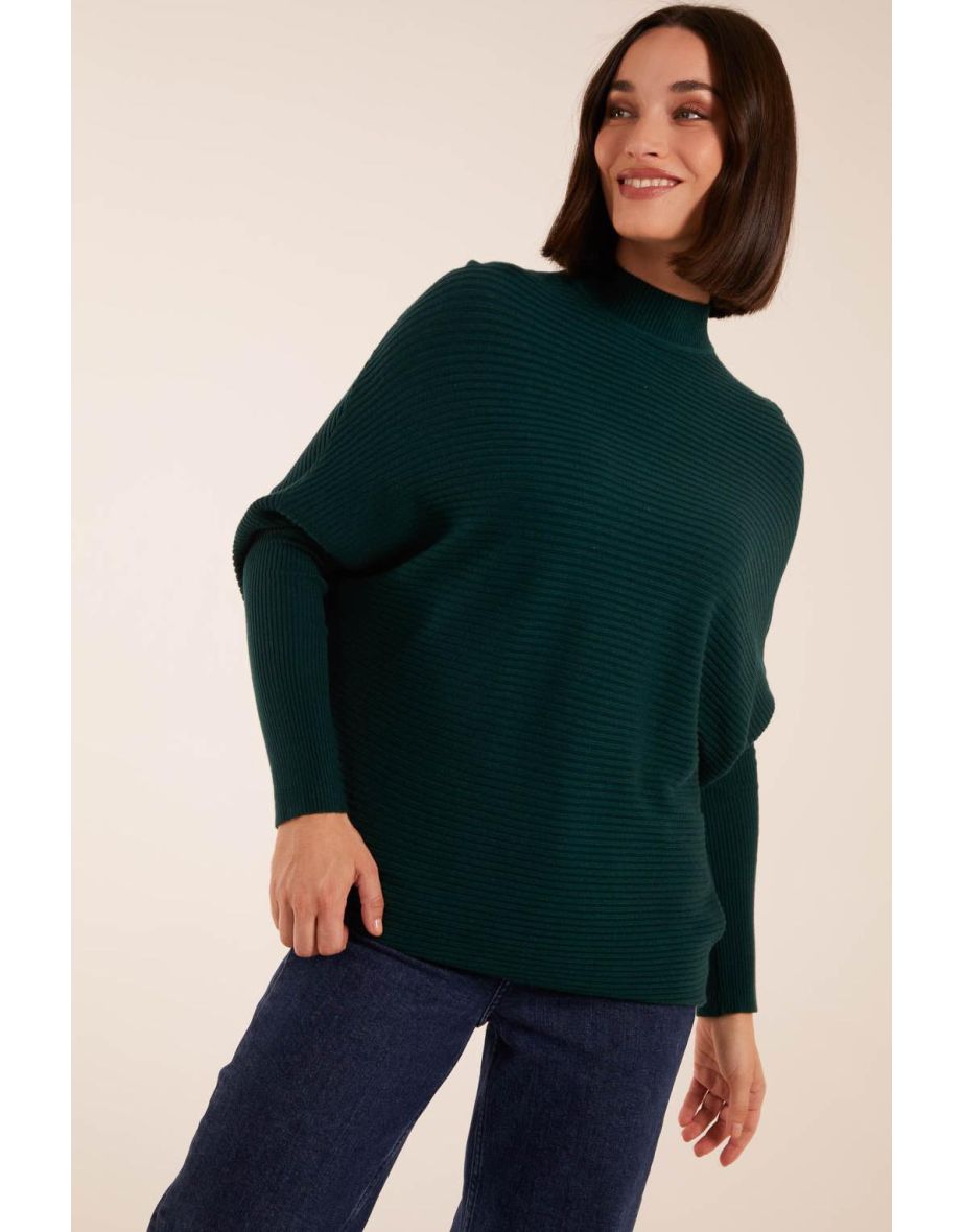 Ribbed Batwing Jumper