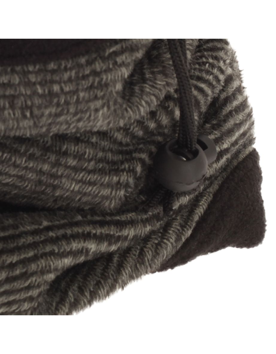 FLOSO Womens/Ladies Multipurpose Fleece Neckwarmer Snood / Hat - Graphite - 1