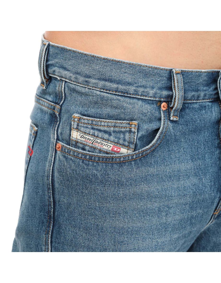 Men's Diesel D-Viker Straight Jeans in Blue - 2