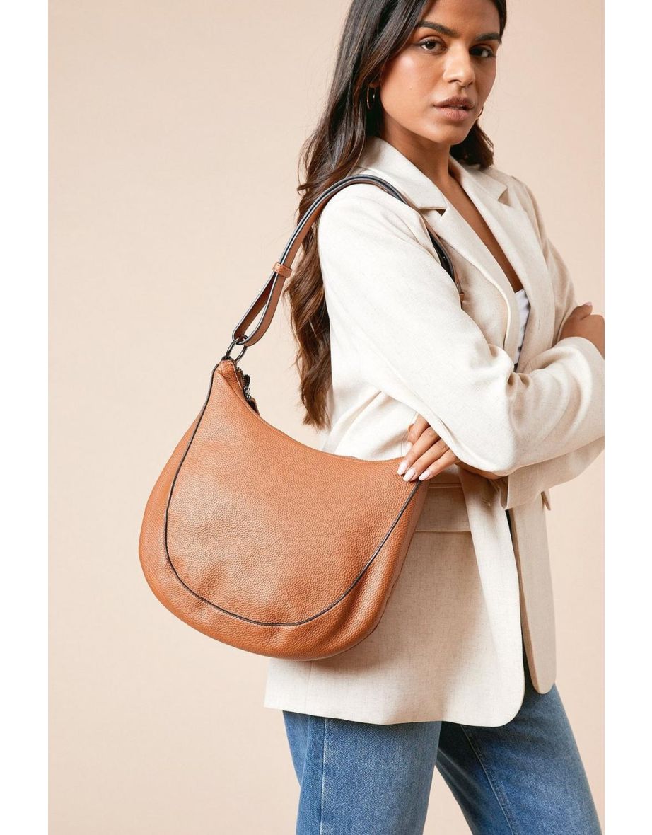 Remi Crescent Shoulder Bag With Pocket