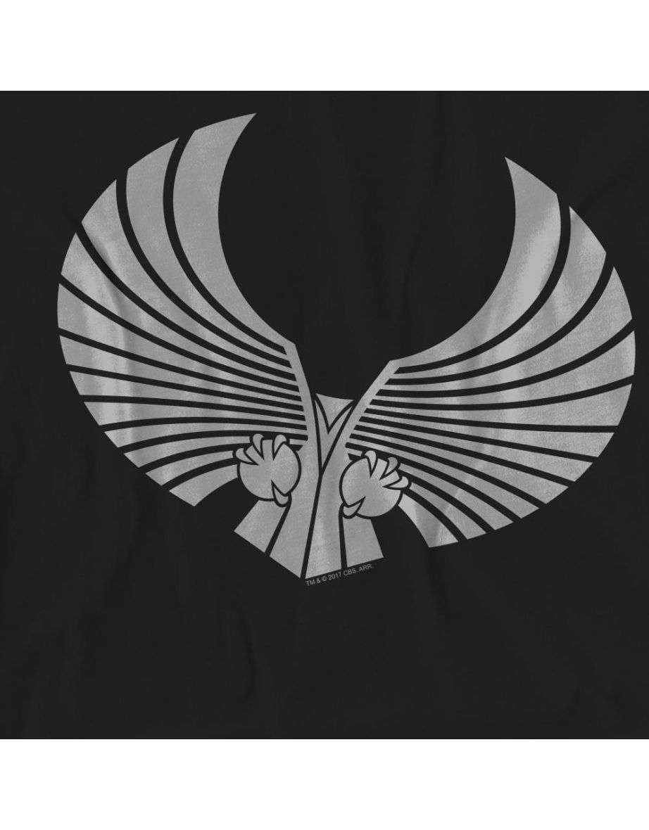 Star Trek Unisex Adult Romulan Logo T-Shirt - Black - 3