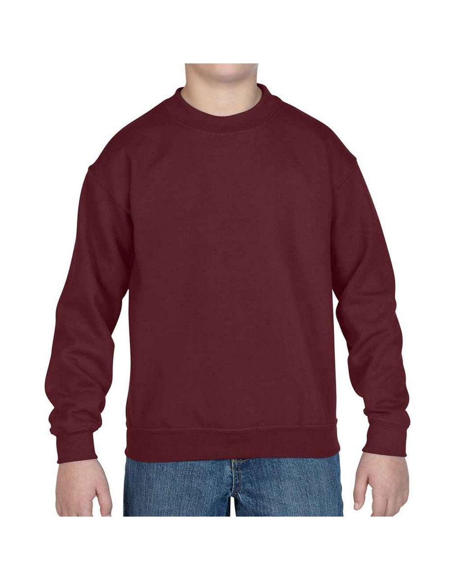 Gildan Childrens/Kids Heavy Blend Drop Shoulder Sweatshirt - Maroon