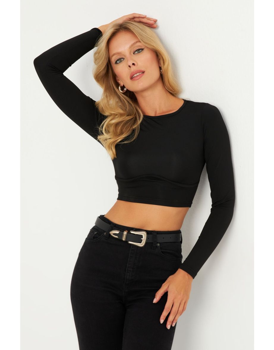 Women's Black Short Blouse