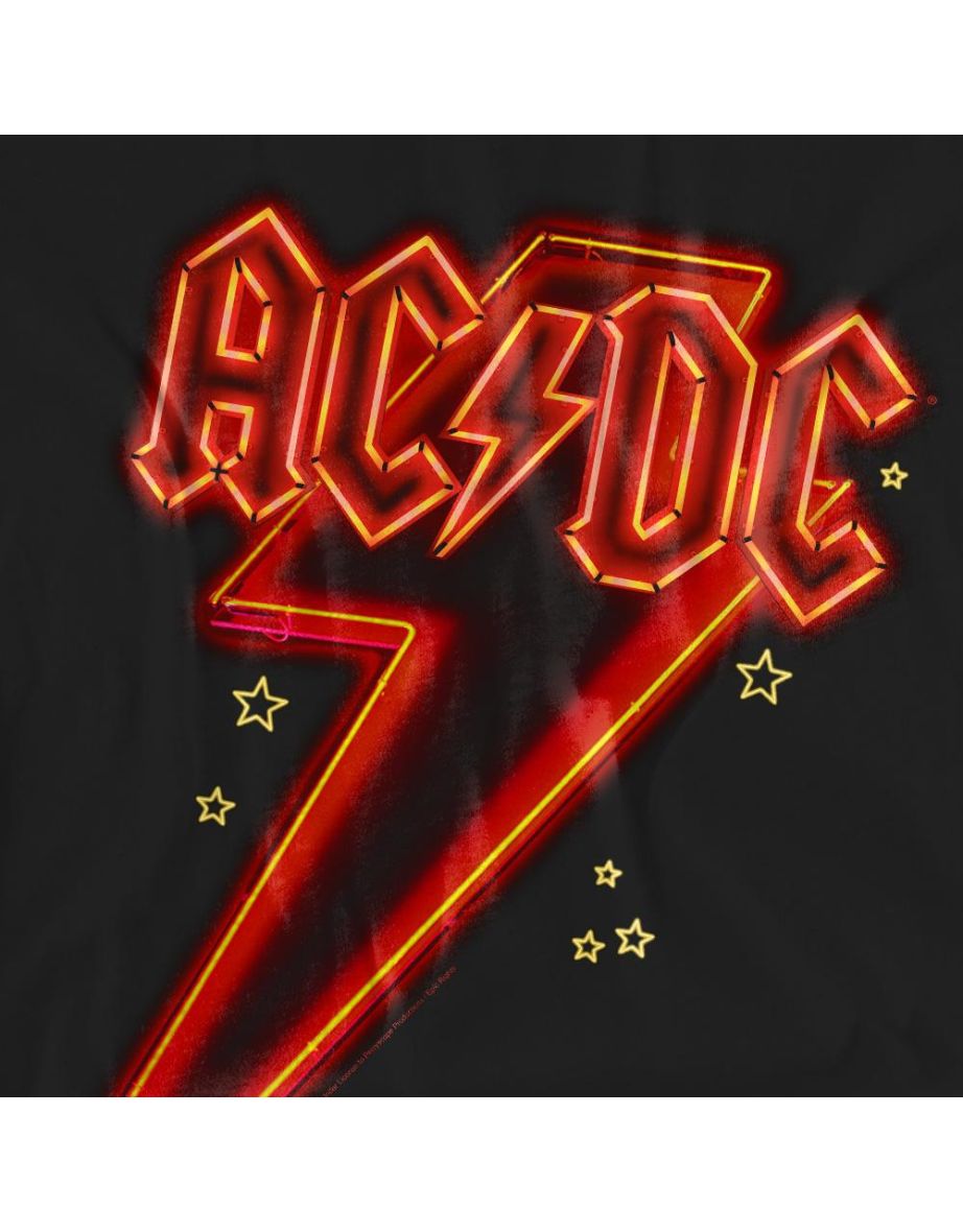 AC/DC Unisex Adult Neon Bolt T-Shirt - Black - 3