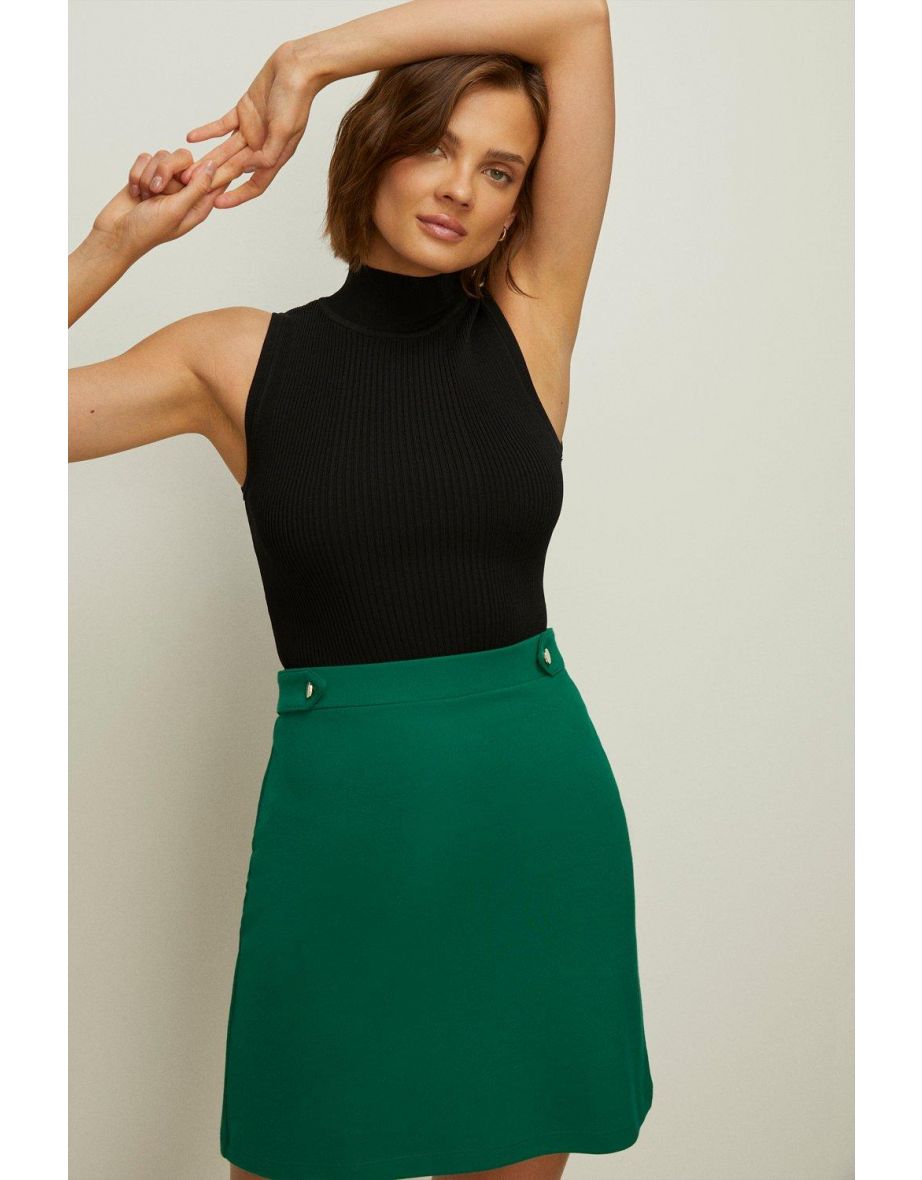 Oasis green sale mini skirt