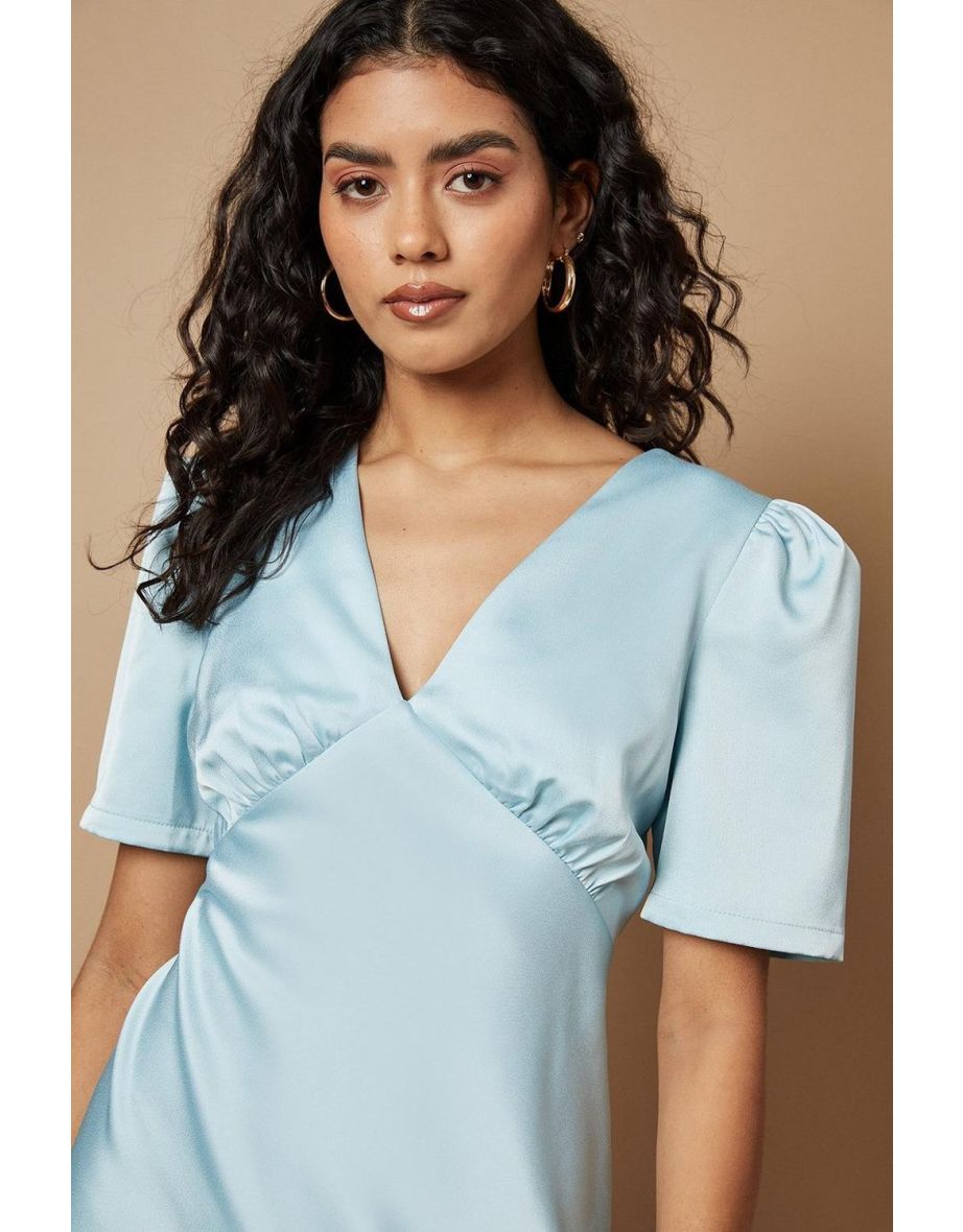 Petite Satin Midaxi Dress - 3