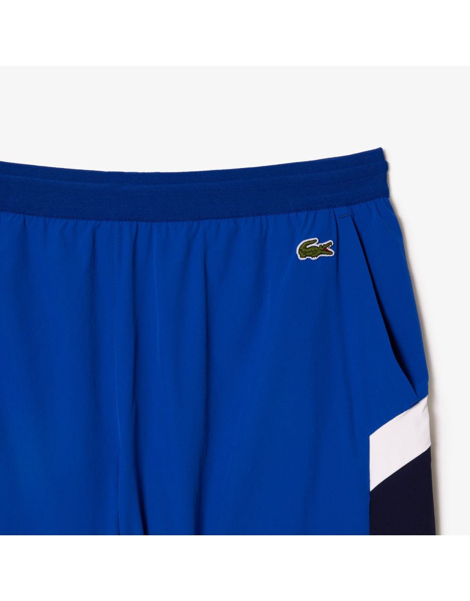 Men's Lacoste Recycled Polyamide Colourblock Swimming Trunks in Blue - 2
