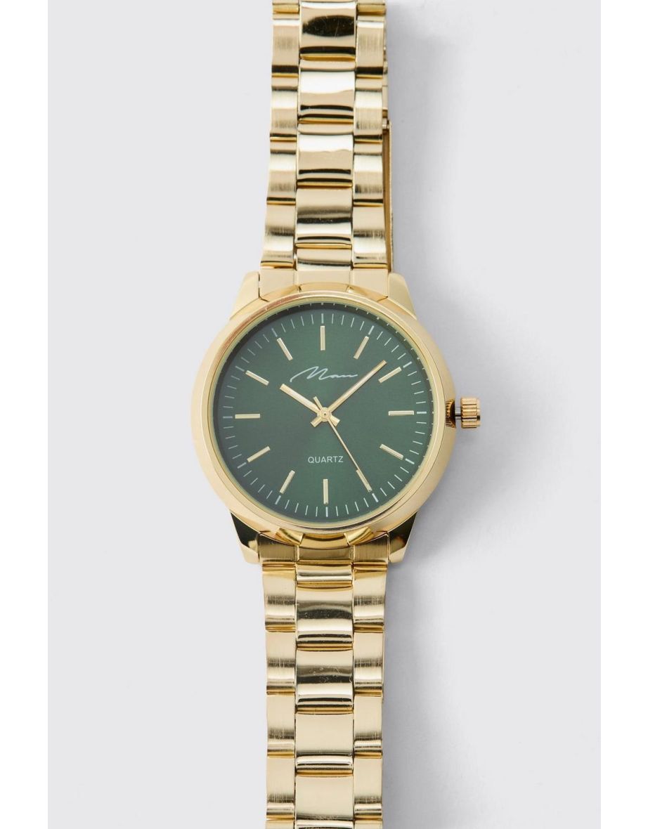 Man Signature Classic Watch - gold