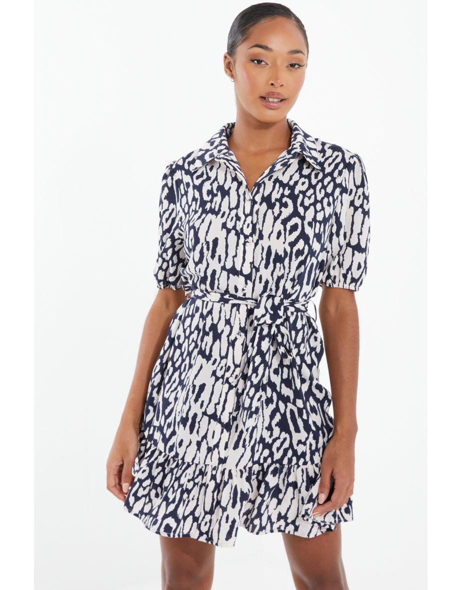 Leopard print shirt dress quiz best sale