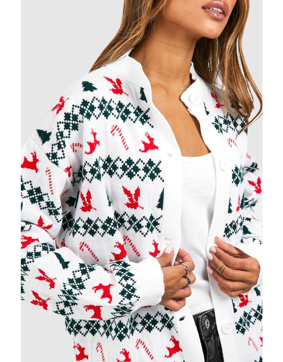 Vintage Style Cardigan - white - 3