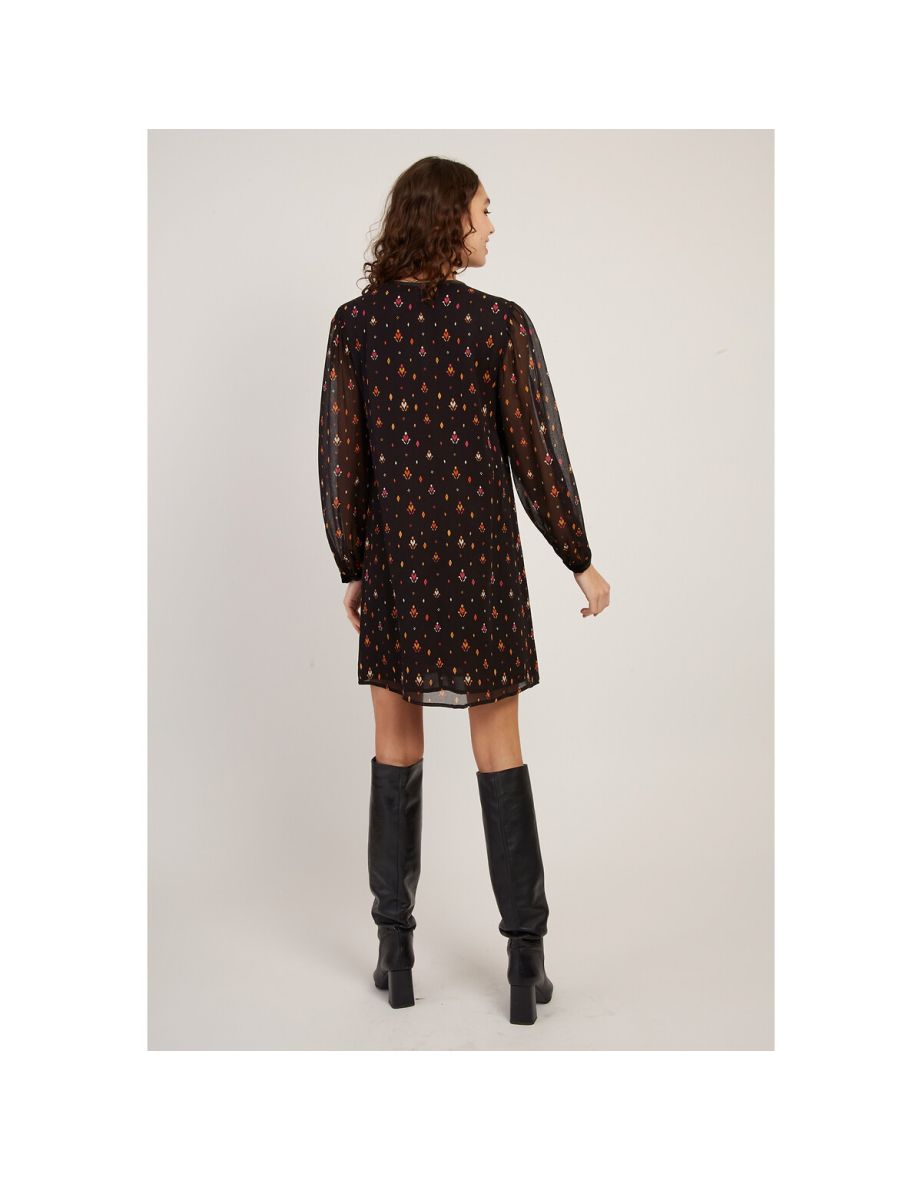 Bayonne Mini Dress in Tribal Print - 3