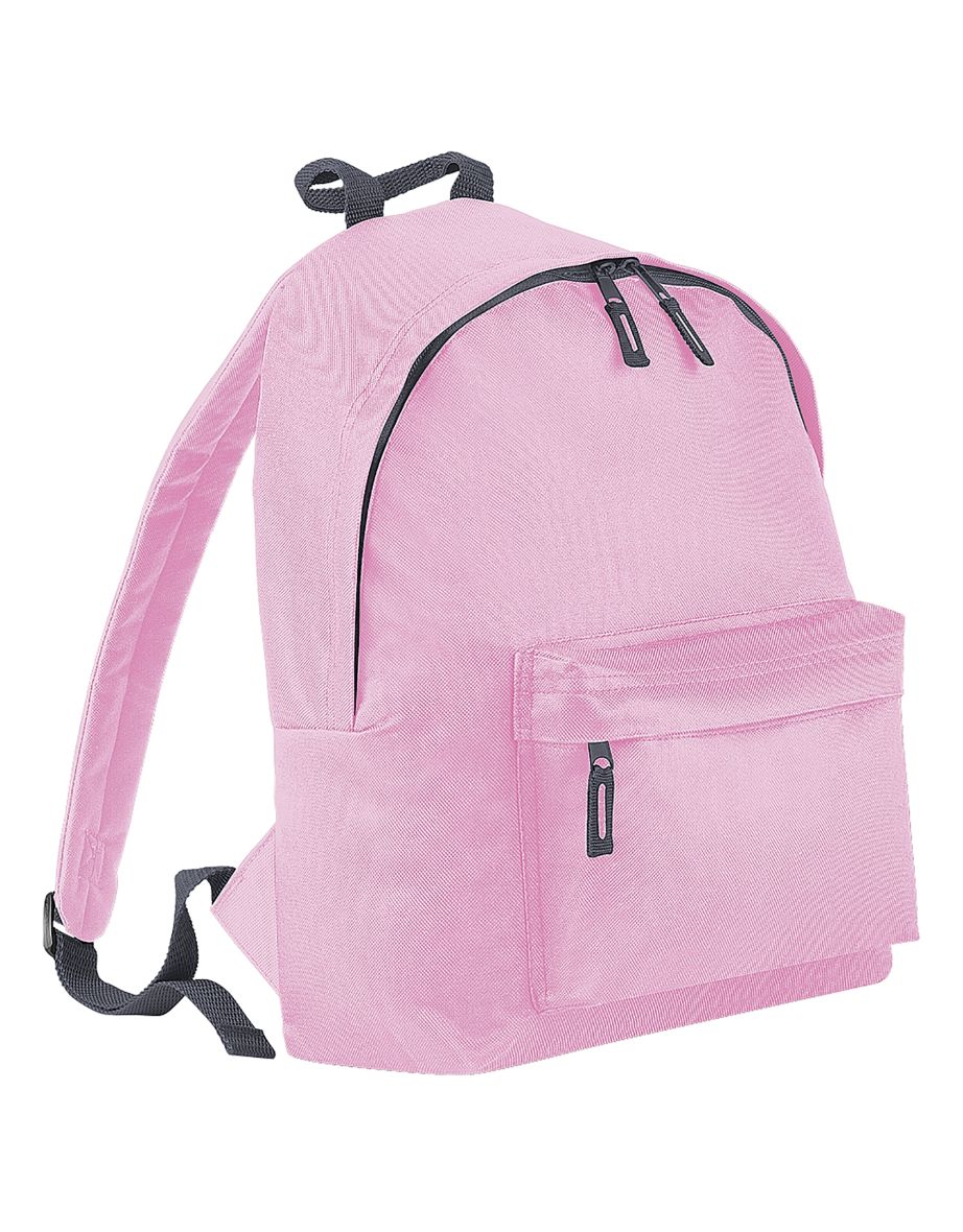 Bagbase Fashion Backpack / Rucksack (18 Litres) - Classic Pink/Graphite